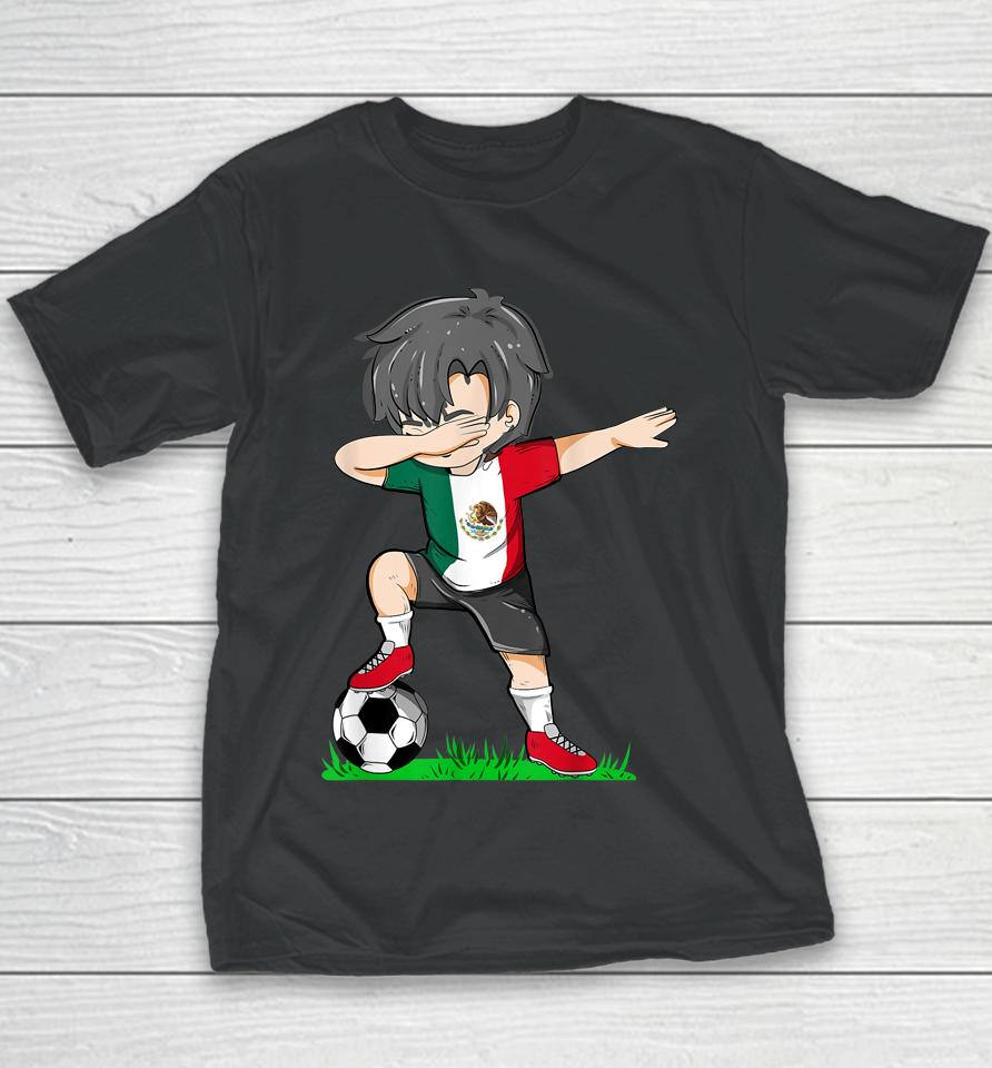 Soccer Mexico Jersey Shirt Mexican Flag Football Youth T-Shirt