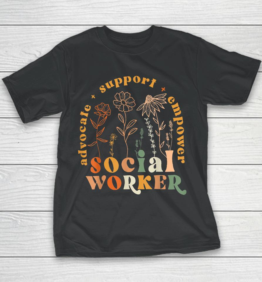 Social Worker T Shirt Funny Social Work Month Youth T-Shirt