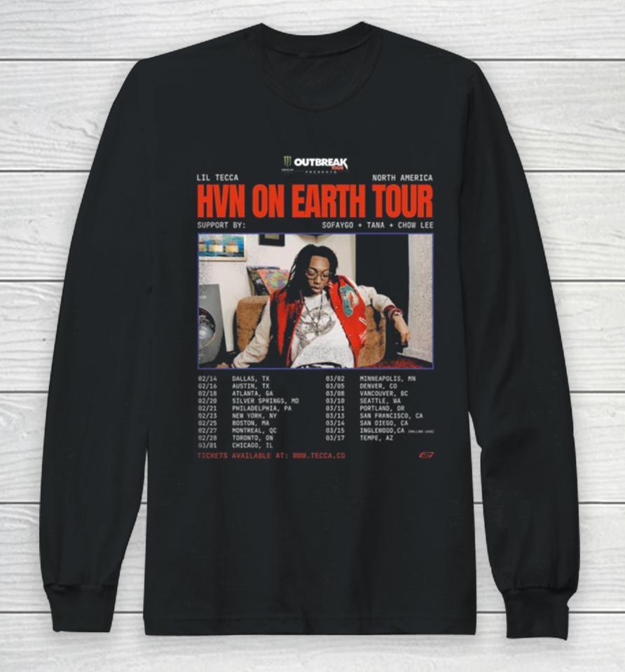Sofaygo Will Be Joining Lil Tecca On His Hvn On Earth Tour Long Sleeve T-Shirt