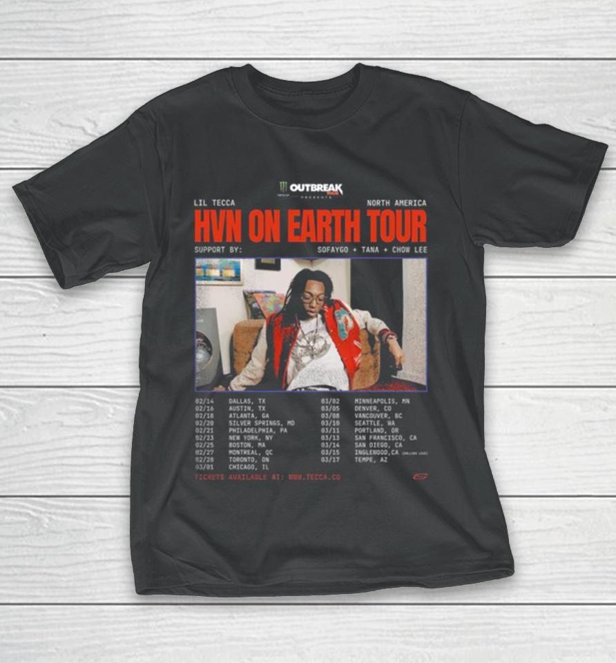 Sofaygo Will Be Joining Lil Tecca On His Hvn On Earth Tour T-Shirt