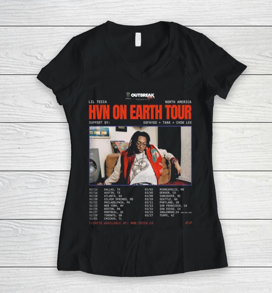 Sofaygo Will Be Joining Lil Tecca On His Hvn On Earth Tour Women V-Neck T-Shirt
