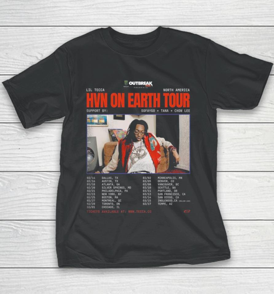 Sofaygo Will Be Joining Lil Tecca On His Hvn On Earth Tour Youth T-Shirt