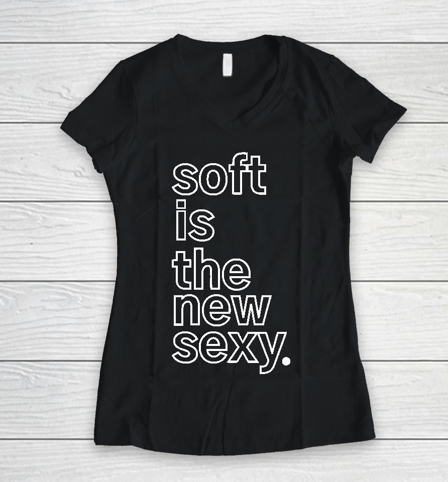 Soft Is The New Sexy Andre Henry Women V-Neck T-Shirt