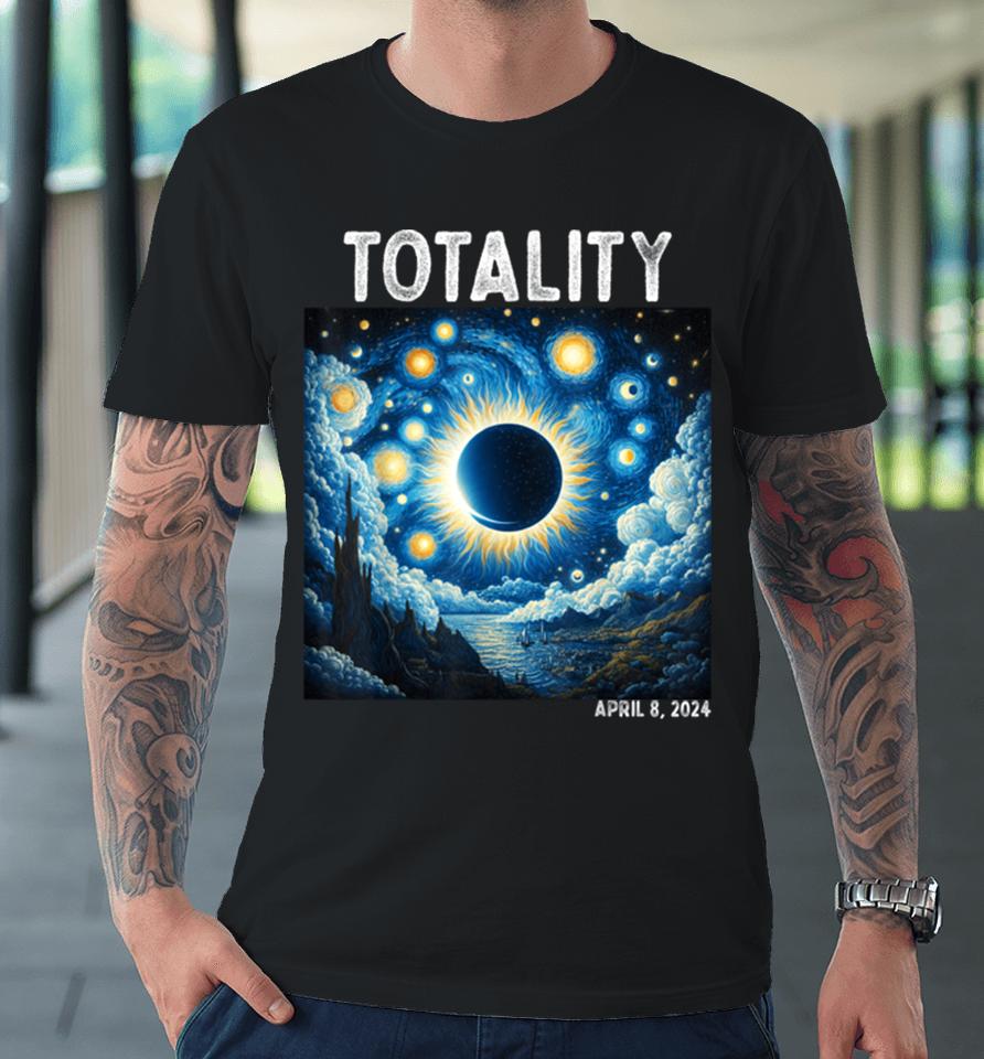 Solar Eclipse 2024 Totality April 8Th Astronomy Science Premium T-Shirt