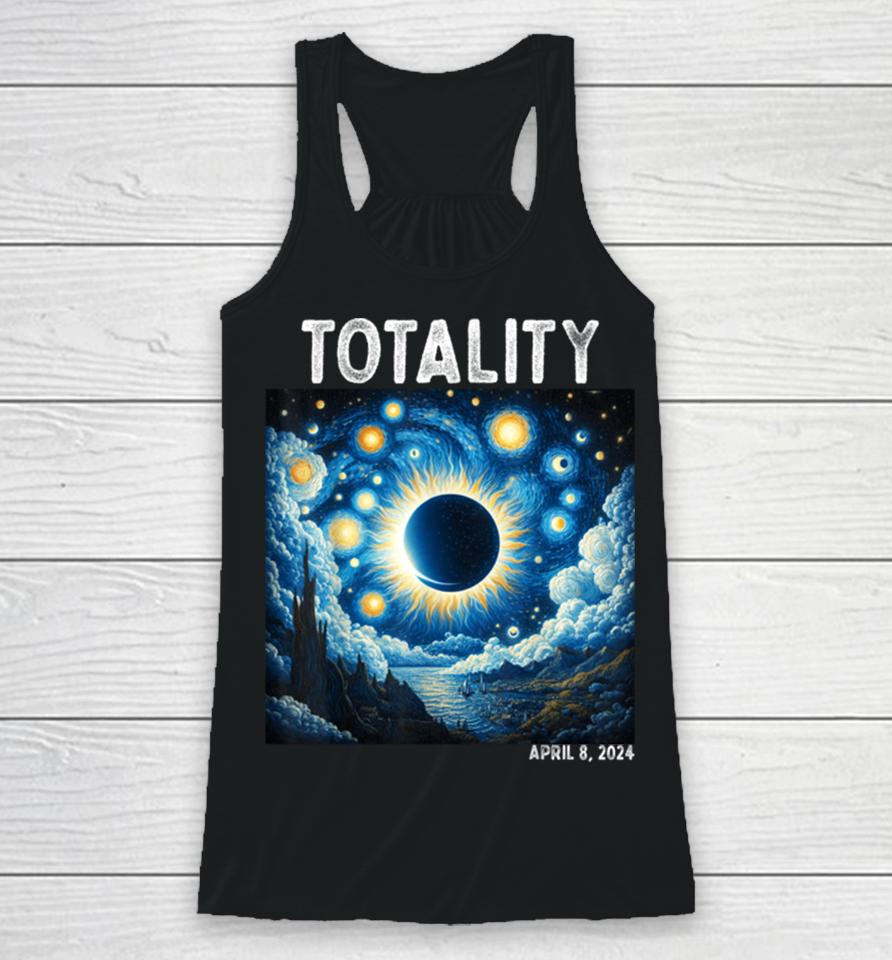 Solar Eclipse 2024 Totality April 8Th Astronomy Science Racerback Tank