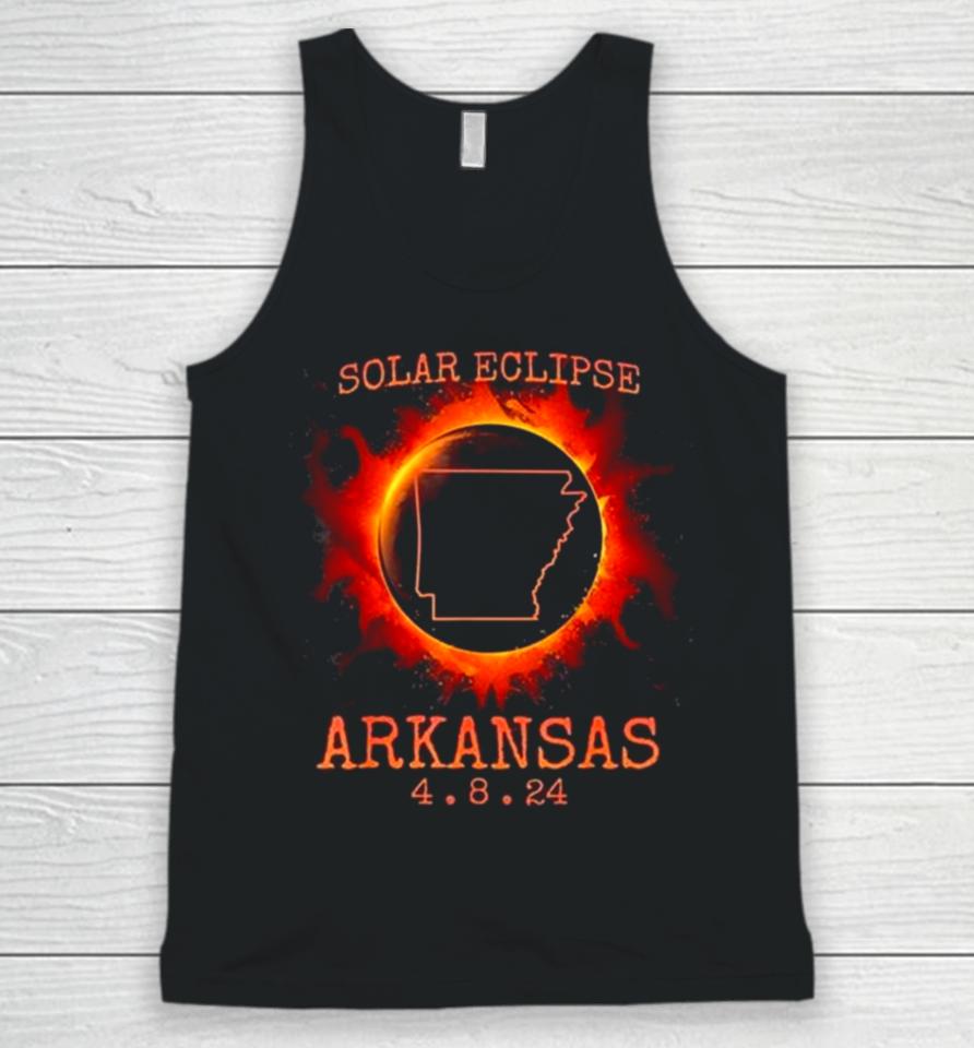 Solar Eclipse Totality Arkansas 4.8.24 State Path Souvenir Unisex Tank Top