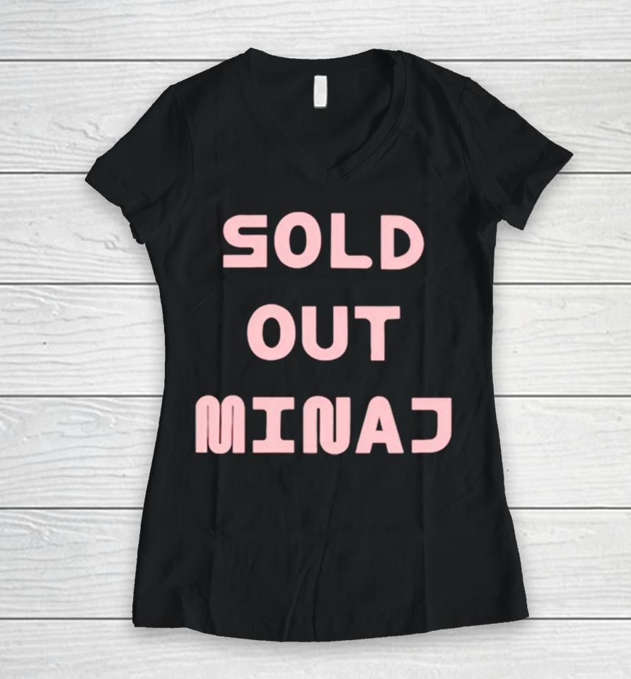 Sold Out Minaj Women V-Neck T-Shirt