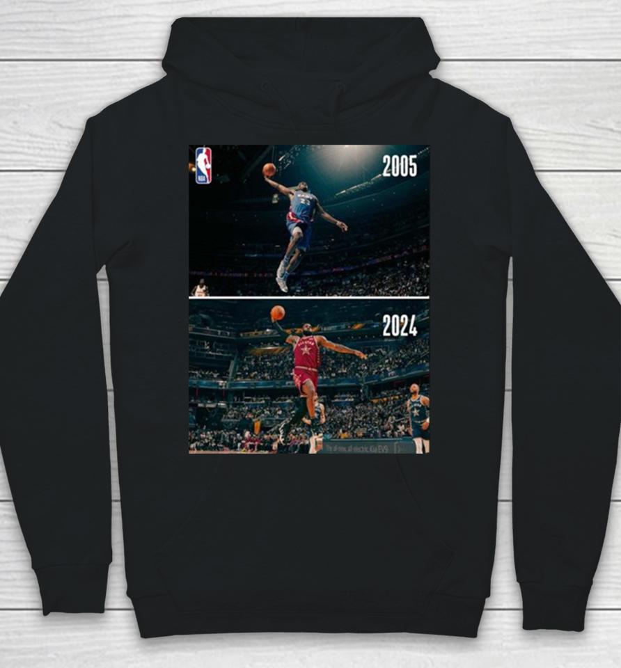 Some Things Never Change The Iconic Dunk Of Lebron James The King In Nba All Star Hoodie