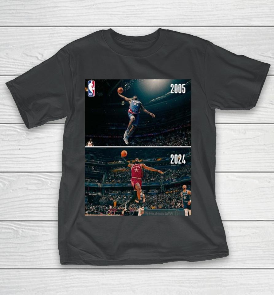 Some Things Never Change The Iconic Dunk Of Lebron James The King In Nba All Star T-Shirt
