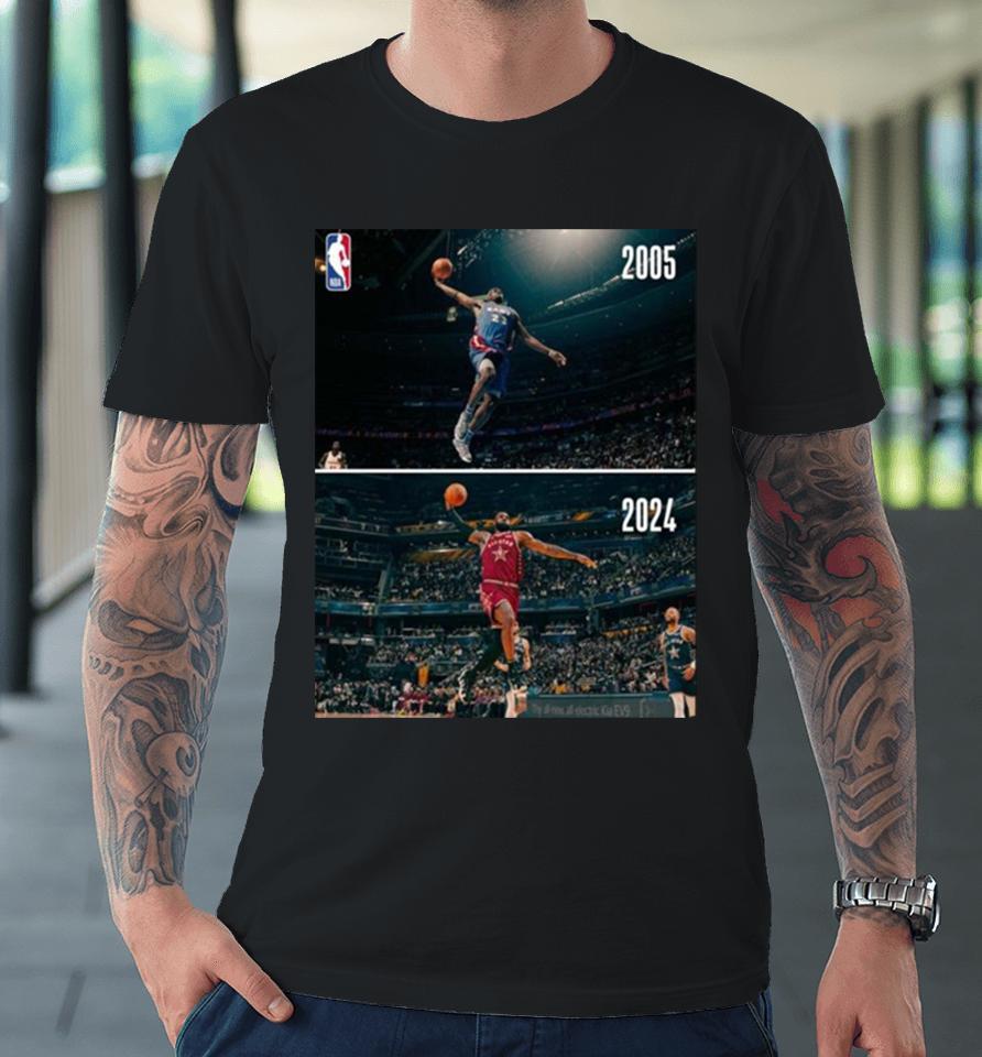Some Things Never Change The Iconic Dunk Of Lebron James The King In Nba All Star Premium T-Shirt