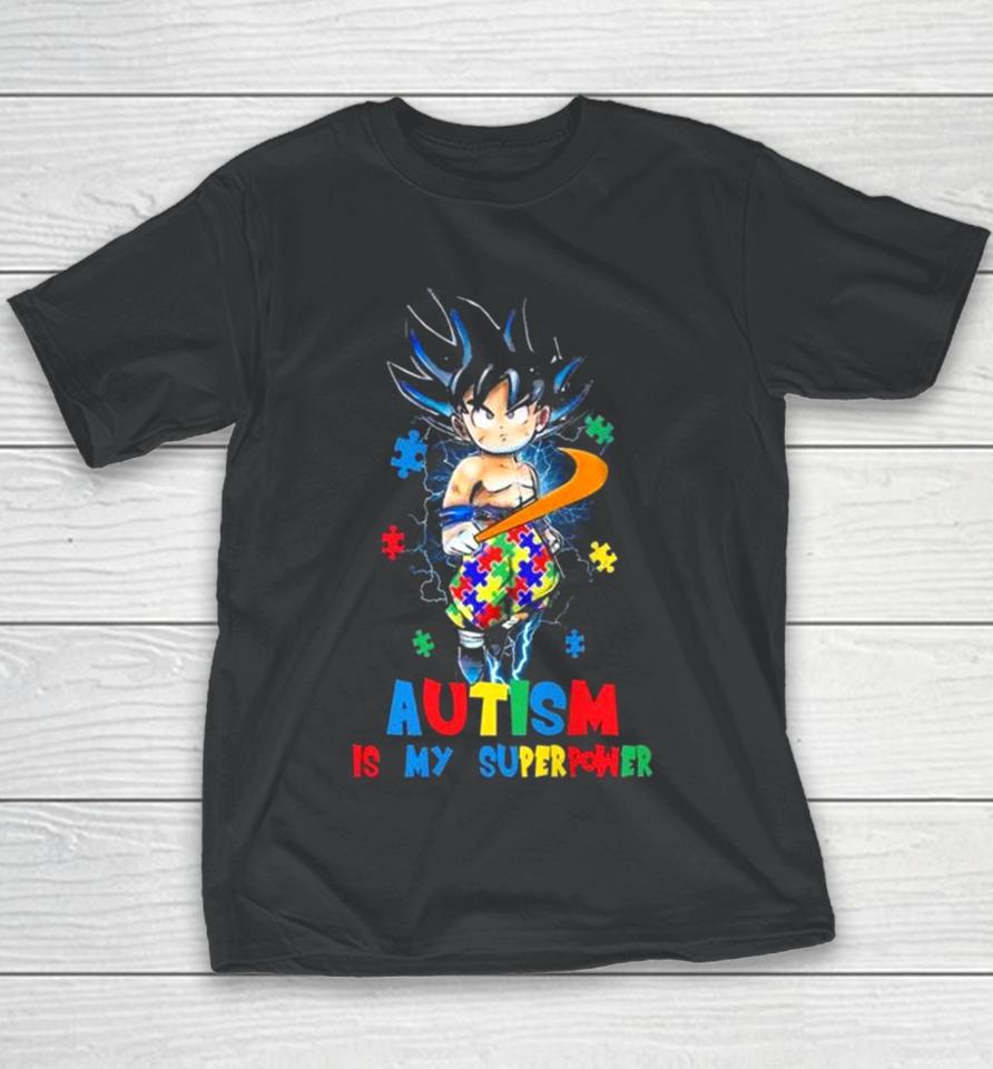 Songoku Autism Is My Superpower Youth T-Shirt