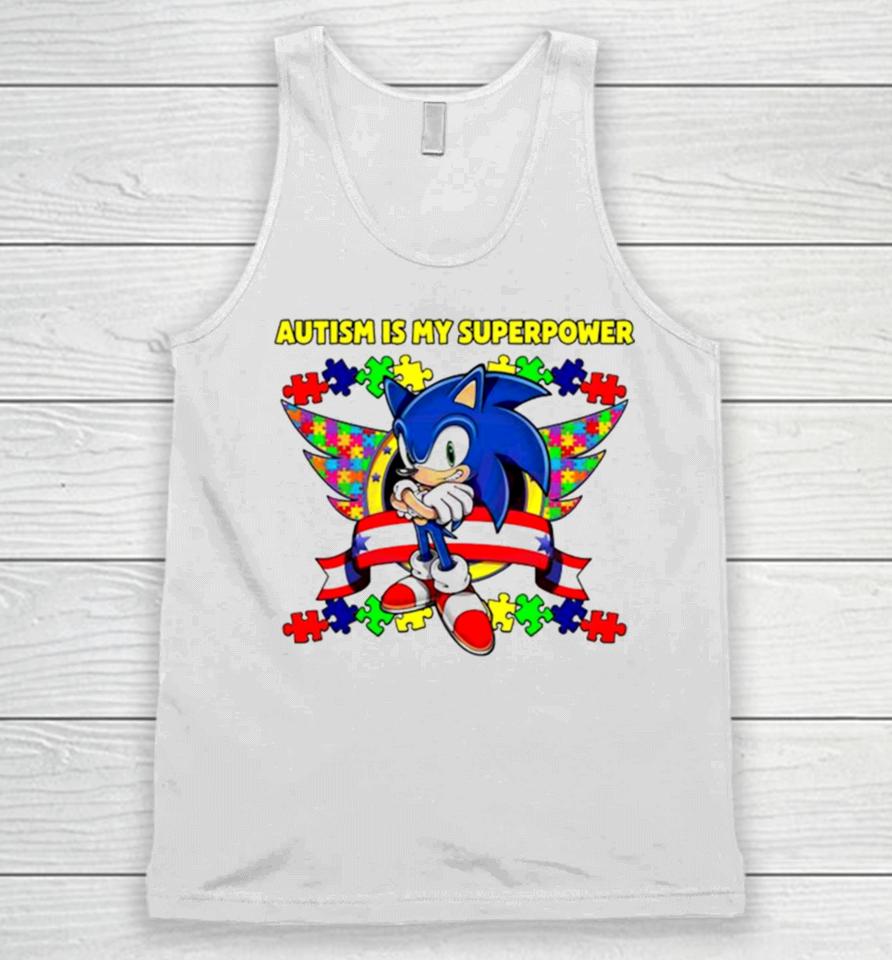 Sonic Autism Is My Superpower Unisex Tank Top