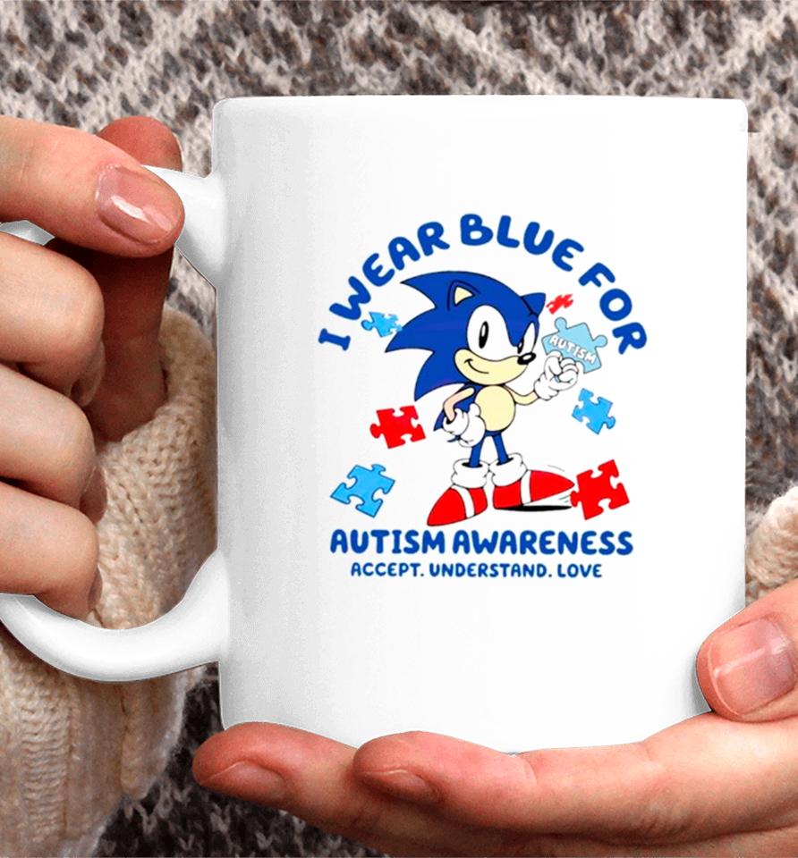 Sonic I Wear Blue For Autism Awareness Coffee Mug