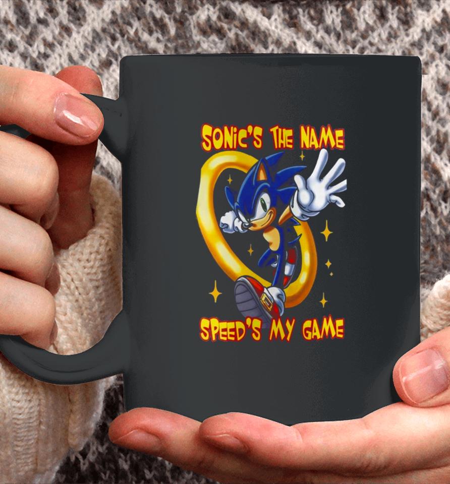 Sonic The Hedgehog Sonic’s The Name Speed’s My Game Coffee Mug