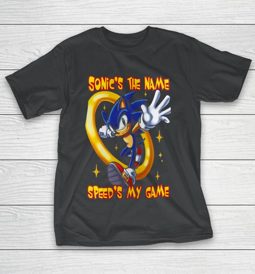 Sonic The Hedgehog Sonic’s The Name Speed’s My Game T-Shirt