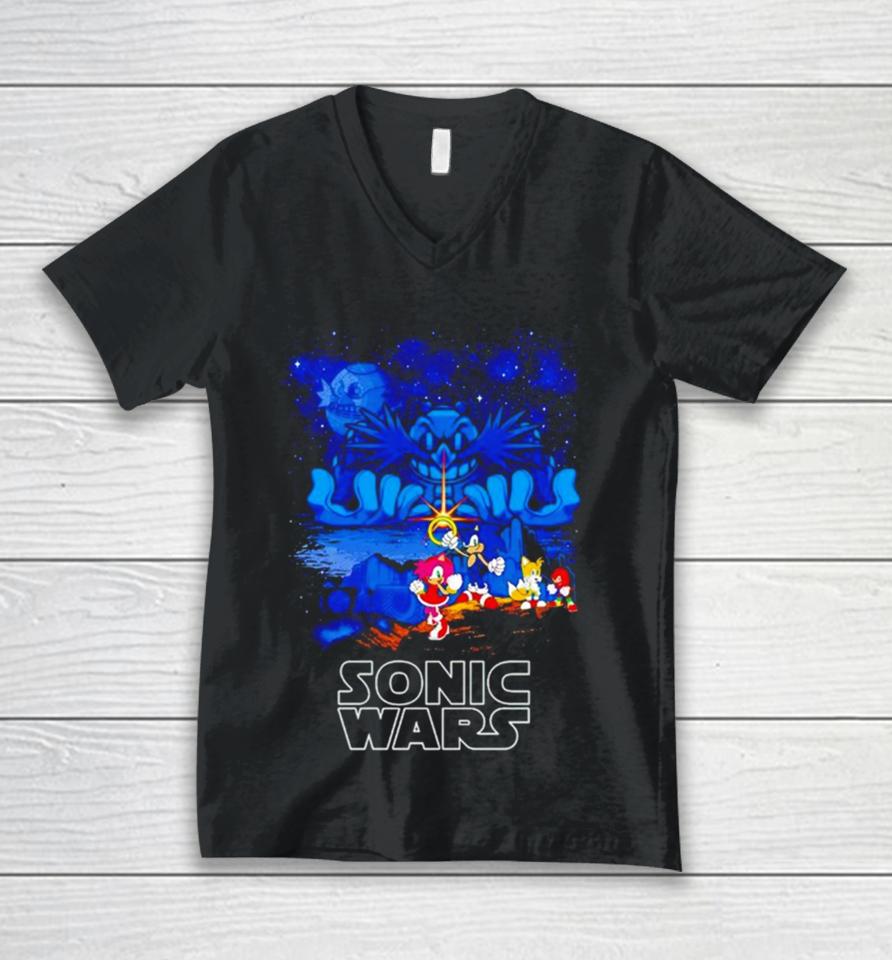 Sonic Wars Hedgehog Battle Unisex V-Neck T-Shirt