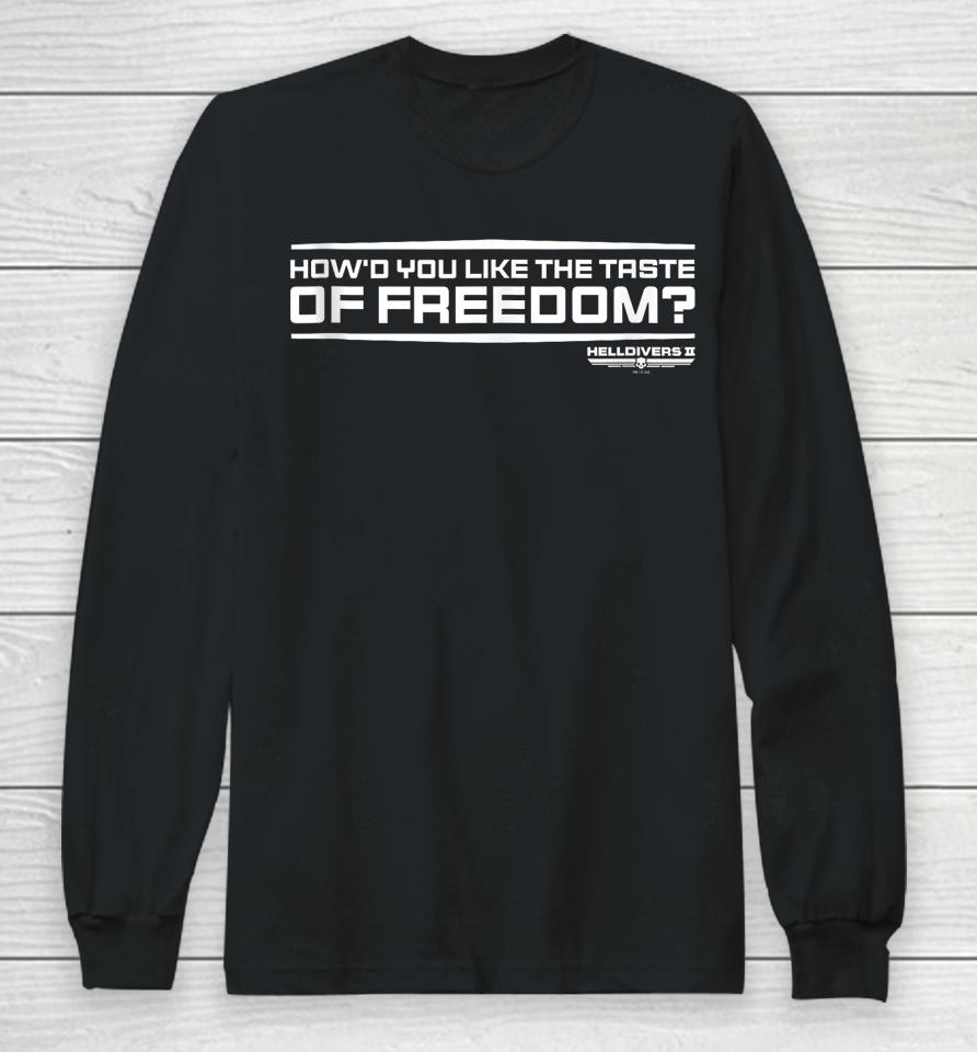 Sony Playstation Video Game Taste Of Freedom Long Sleeve T-Shirt
