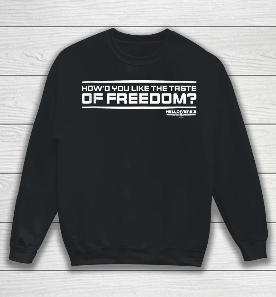 Sony Playstation Video Game Taste Of Freedom Sweatshirt