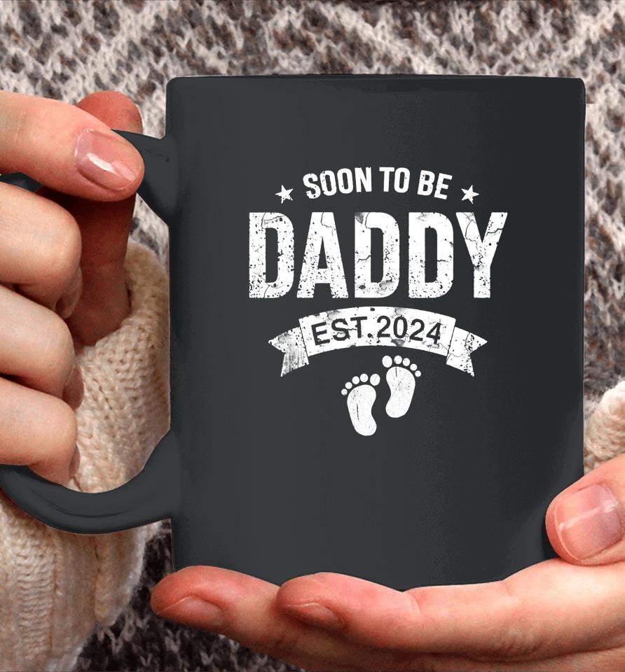 Soon To Be Daddy Est. 2024 Father's Day First Time New Dad Coffee Mug