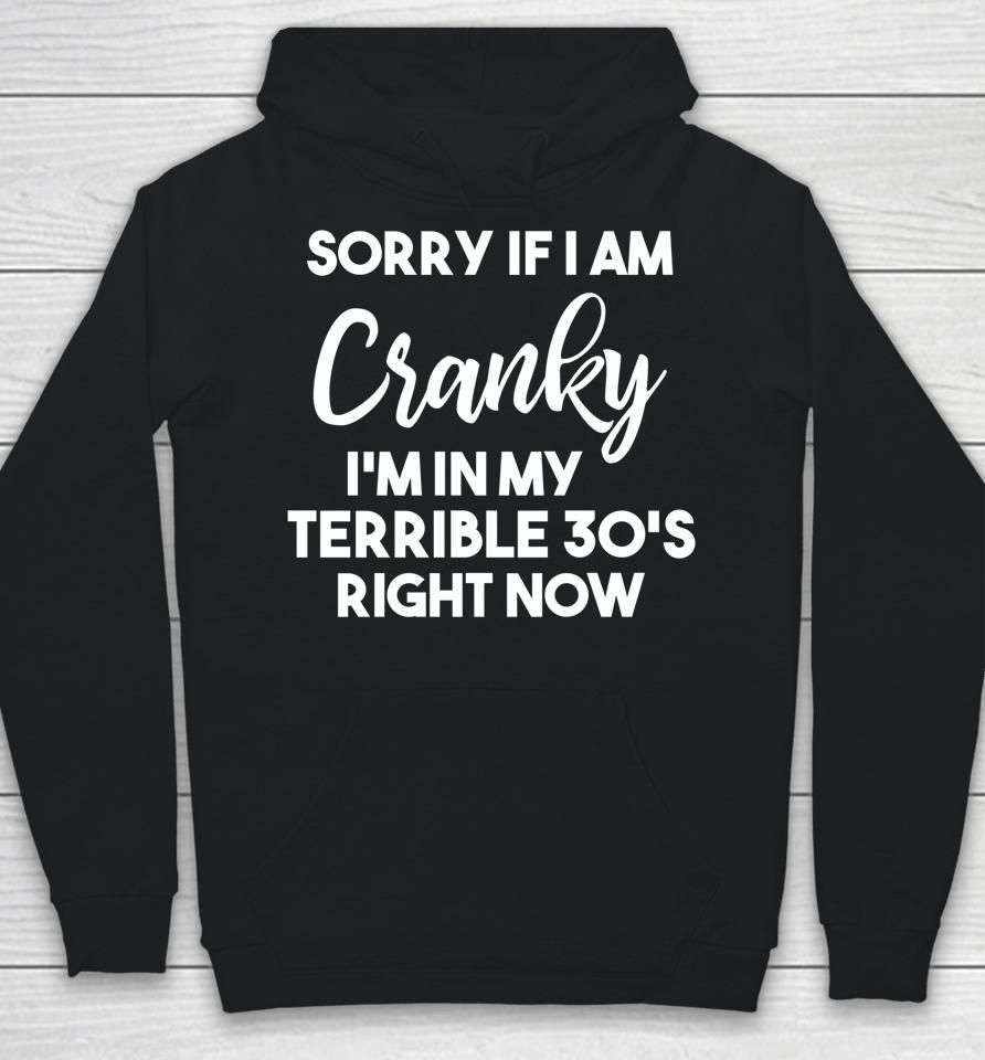 Sorry If I Am Cranky I'm In My Terrible 30'S Right Now Hoodie