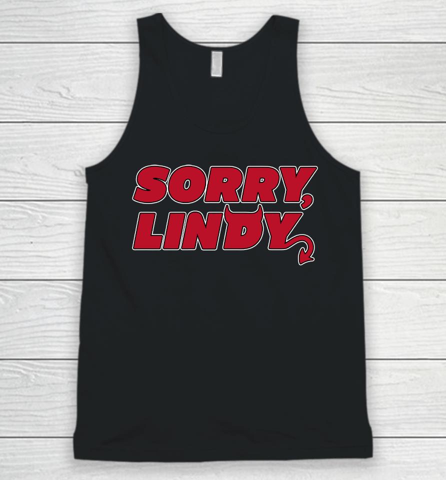 Sorry Lindy New Jersey Hockey Unisex Tank Top