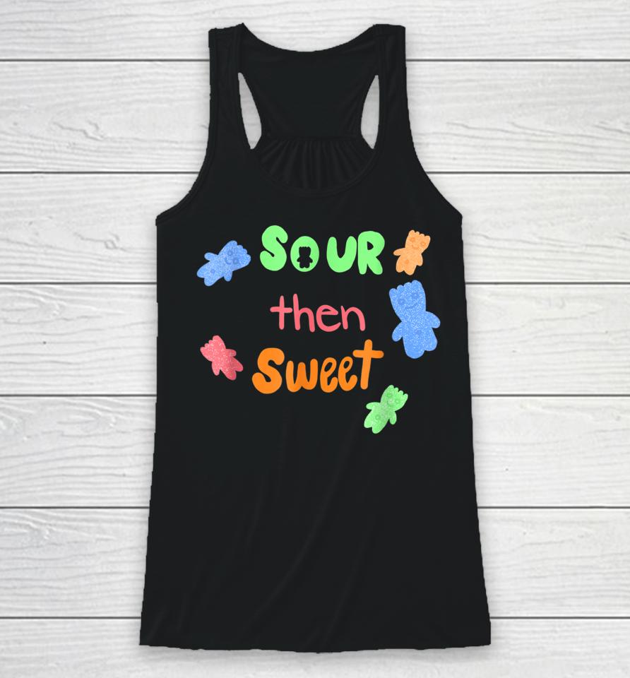 Sour Then Sweet Sour Candy Patch Christmas Racerback Tank