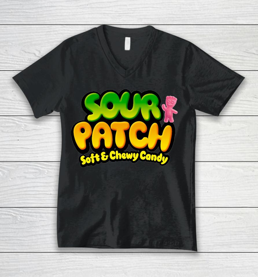 Sour Then Sweet Sour Candy Patch Unisex V-Neck T-Shirt