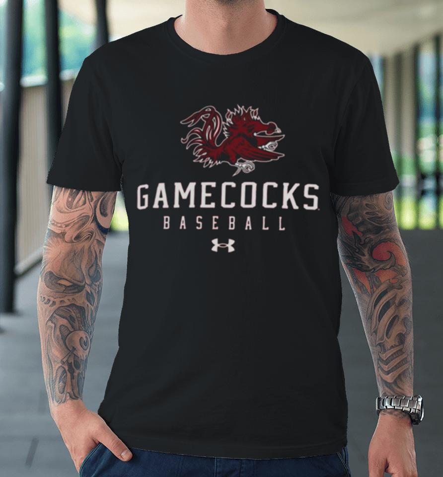 South Carolina Gamecocks Garnet Baseball Tech Performance Premium T-Shirt
