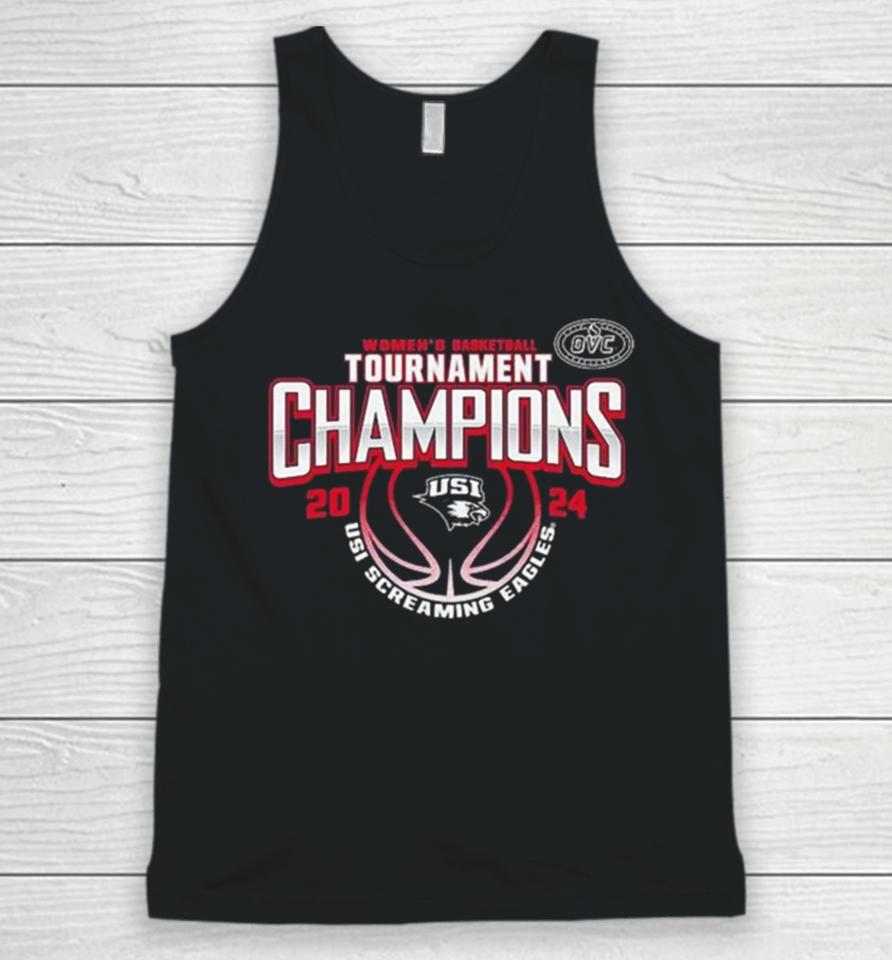 Southern Indiana Screaming Eagles 2024 Ovc Women’s Basketball Conference Tournament Champions Unisex Tank Top
