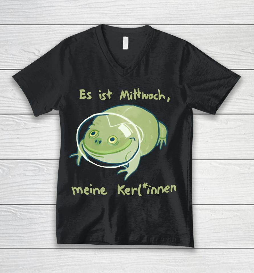 Spacefrogs Es Ist Mittwoch Meine Kerlinnen Unisex V-Neck T-Shirt