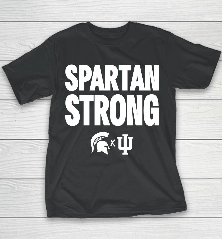Spartan Strong Michigan State Vs Indiana Basketball Youth T-Shirt