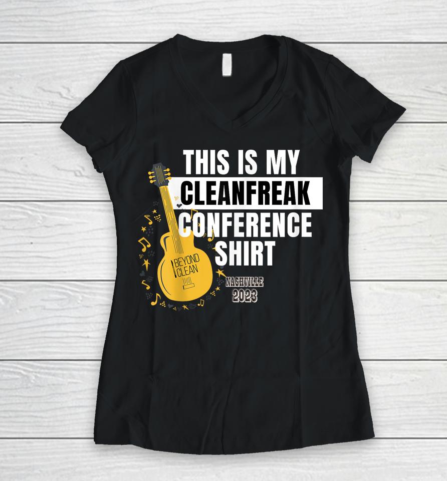 Special Edition Nashville Cleanfreak Women V-Neck T-Shirt