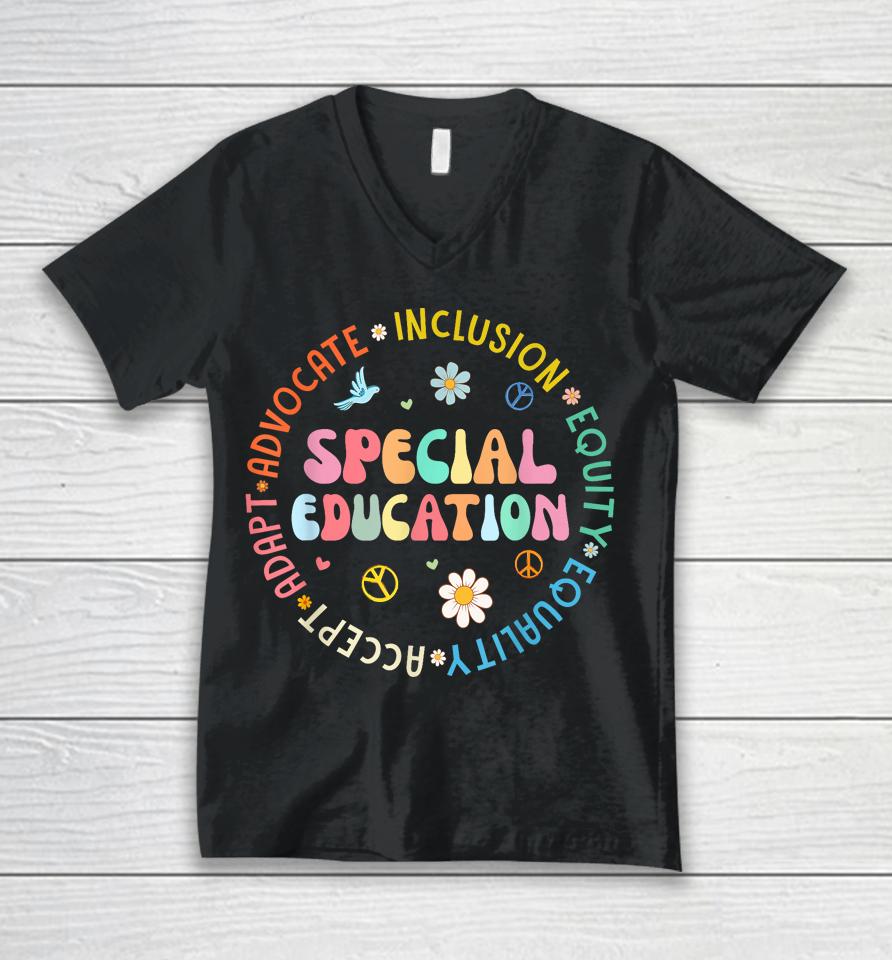 Special Education Back To School Teacher Unisex V-Neck T-Shirt