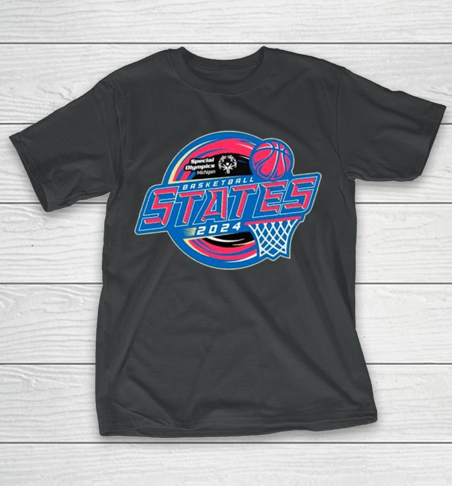 Special Olympics Michigan 2024 Basketball States T-Shirt