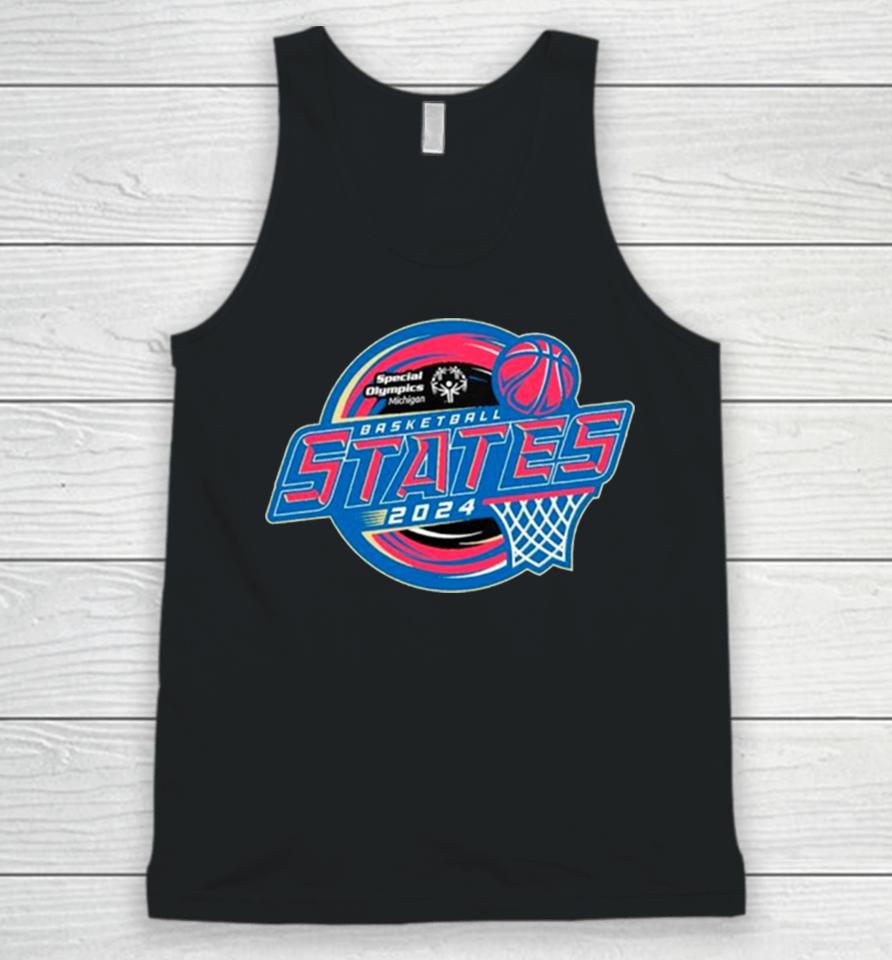 Special Olympics Michigan 2024 Basketball States Unisex Tank Top