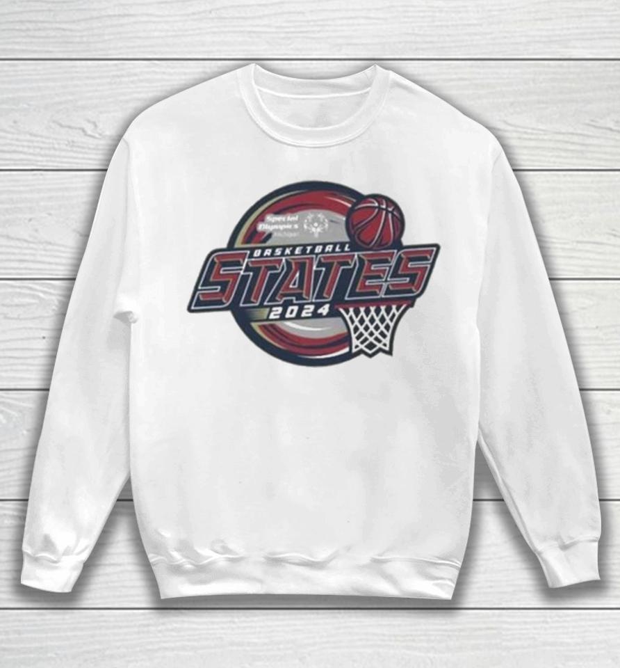 Special Olympics Michigan Basketball States 2024 Logo Sweatshirt