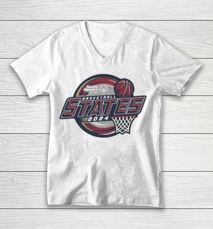 Special Olympics Michigan Basketball States 2024 Logo Unisex V-Neck T-Shirt