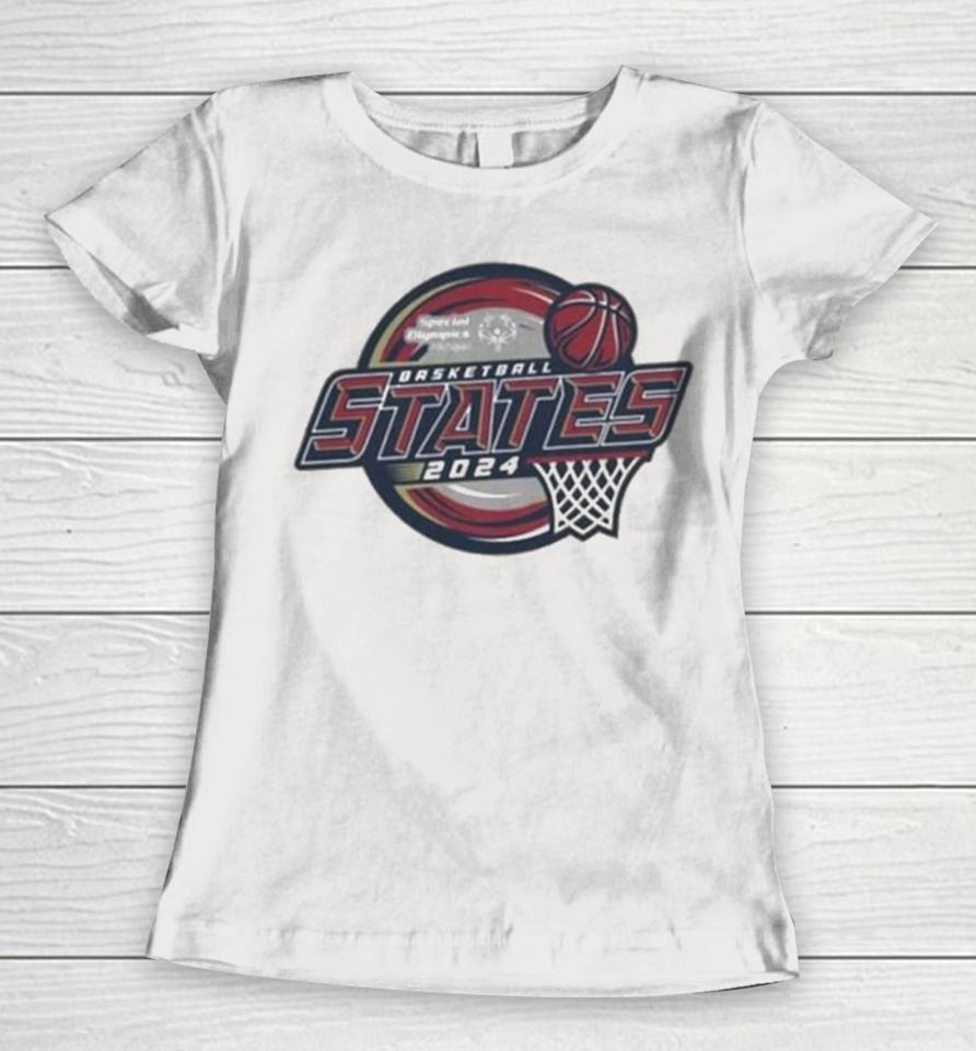 Special Olympics Michigan Basketball States 2024 Logo Women T-Shirt