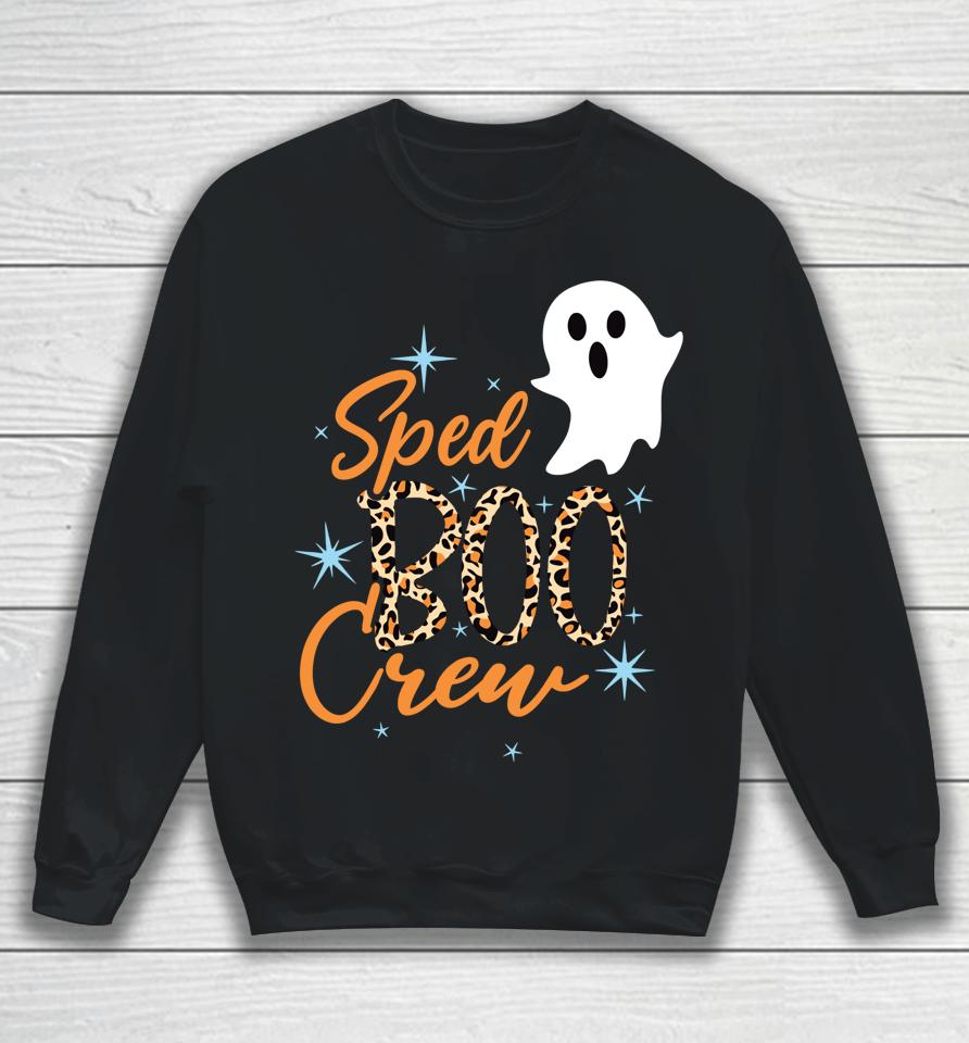 Sped Boo Crew Teacher Halloween Halloween Sweatshirt
