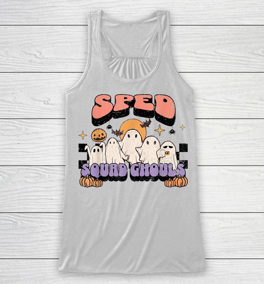 Sped Squad Ghoul Special Education Teacher Halloween Costume Racerback Tank
