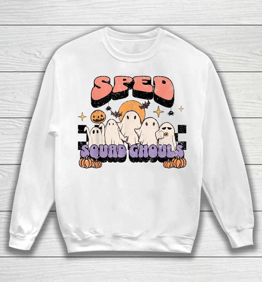 Sped Squad Ghoul Special Education Teacher Halloween Costume Sweatshirt