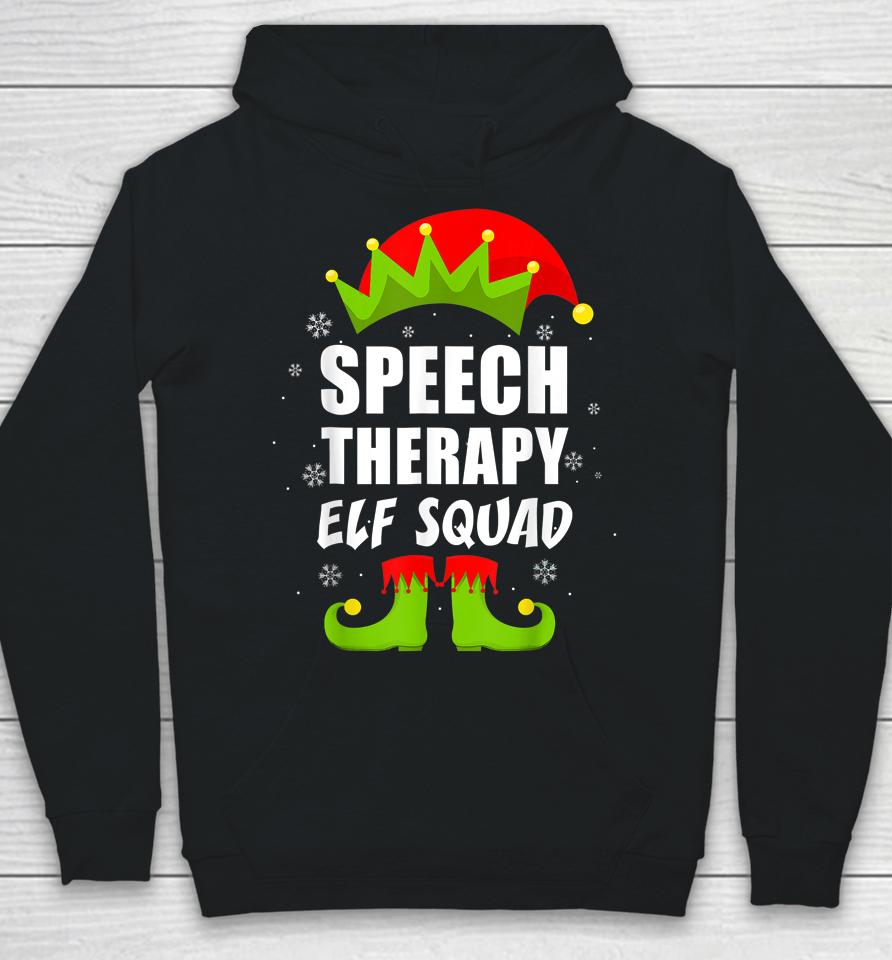 Speech Therapy Elf Squad Christmas Pajama For Him Her Hoodie