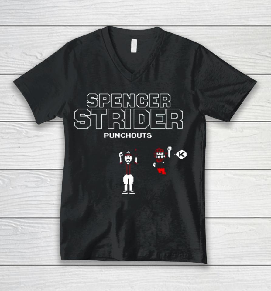 Spencer Strider Punchouts Unisex V-Neck T-Shirt