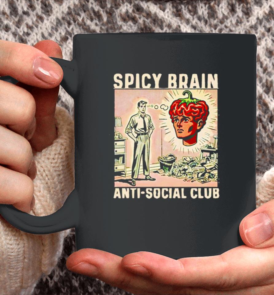 Spicy Brain Anti Social Club Coffee Mug