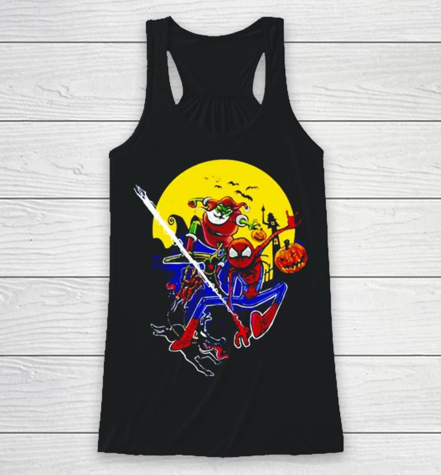 Spider Man Spidey The Nightmare Before Christmas Before Christmas Racerback Tank