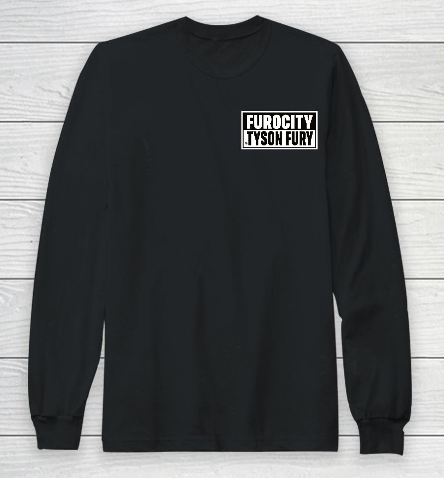 Spinnin Backfist Furocity By Tyson Fury Logo Long Sleeve T-Shirt