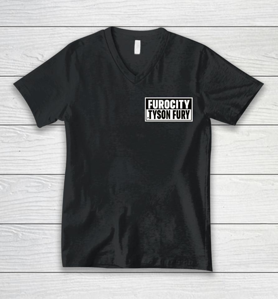 Spinnin Backfist Furocity By Tyson Fury Logo Unisex V-Neck T-Shirt