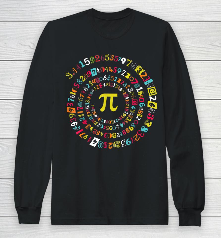 Spiral Pi Math 3 14  Pi Day Long Sleeve T-Shirt