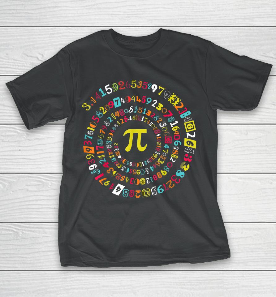 Spiral Pi Math 3 14  Pi Day T-Shirt