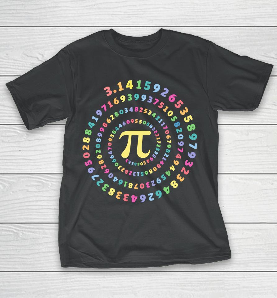 Spiral Pi Math Pi Day T-Shirt